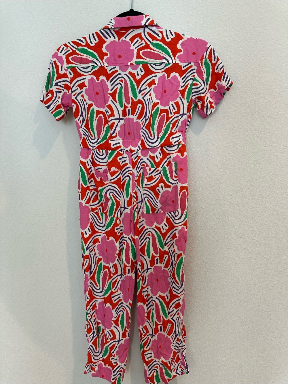 Diane Von Furstenberg for Target Pink Floral Girls Floral Groove Jumpsuit Med. 8 - Picture 3 of 5